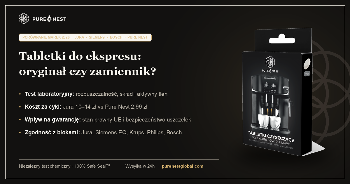 Tabletki do czyszczenia ekspresu: oryginał czy zamiennik? Test 2026